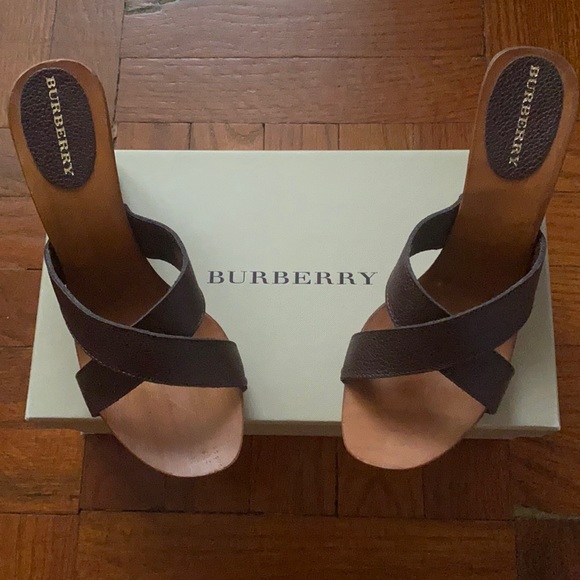 BURBERRY “SONIAS” Retro Platform Sandals Size 5.5 - Picture 2 of 8